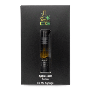 CG Premium Extracts – Apple Jack THC Sativa Distillate Syringes – 1ML