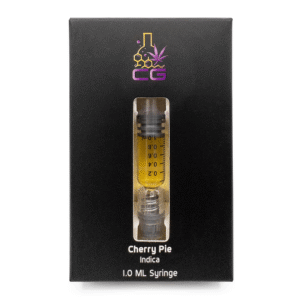 CG Premium Extracts – Cherry Pie THC Indica Distillate Syringes – 1ML