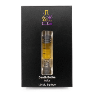 CG Premium Extracts – Death Bubba THC Indica Distillate Syringes – 1ML