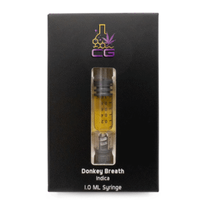 CG Premium Extracts – Donkey Breath THC Indica Distillate Syringes – 1ML