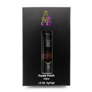 CG Premium Extracts – Purple Punch THC Indica Distillate Syringes – 1ML